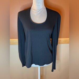 GAP Black Ribbed Top